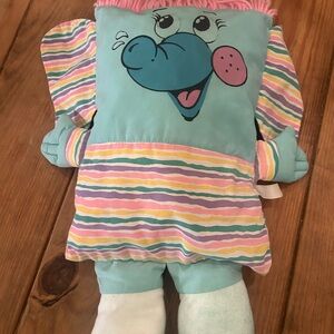 DanDee Vintage Elephant Pillow Pet RARE Flawed 1980s Mty International